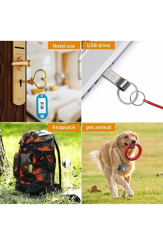 Kırmızı 2 Yazılabilir Anahtar Kapı Tanımlama Etiketleri B