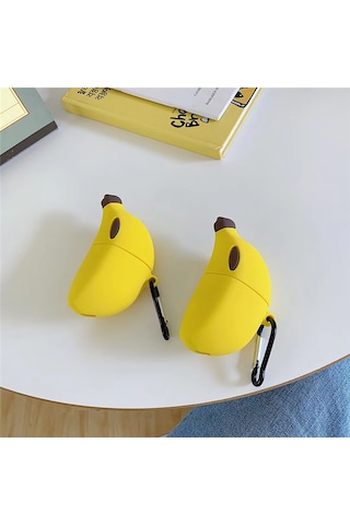 "airpods 1/2/3/pro-muz Temalı Yumuşak Silikon Koruyucu Kılıf-çizgiye Karşı Çizelge Ve Sıkıştırma Kapağı" 3 Generations