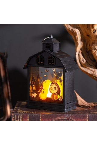 Geeroyoo Korku Atmosferi Için Kasa Figürlü Kreatif Led Gece Lambası - Halloween Partisi Dekorasyonu Çok Renkli