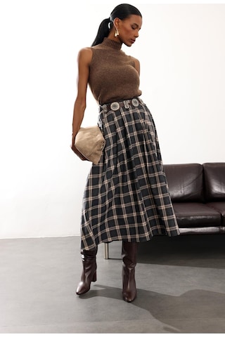 Antrasit Pileli Kate Etek 4977 Antrasit