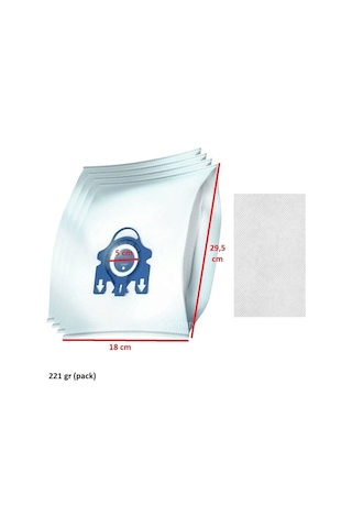 Srfn Ticaret Miele S8 Uyumlu Toz Torbası Dörtlü Paket