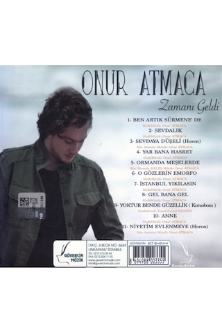Onur Atmaca - Zaman Geldi (Cd)