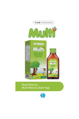 Tabvıtamıns Multı Mult. Multımın. Balık Yagı 200 Ml