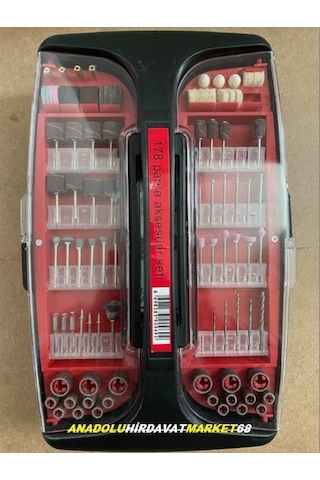 Atlas Mini Matkap Gravür Seti Mini Drill Mini El Matkabı 178Pcs