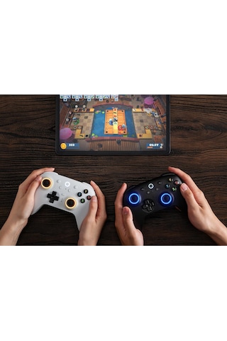 8bitdo Ultimate 2 Kablosuz Oyun Kolu Windows & Android Uyumlu Hall Effect 2.4g Controller Beyaz