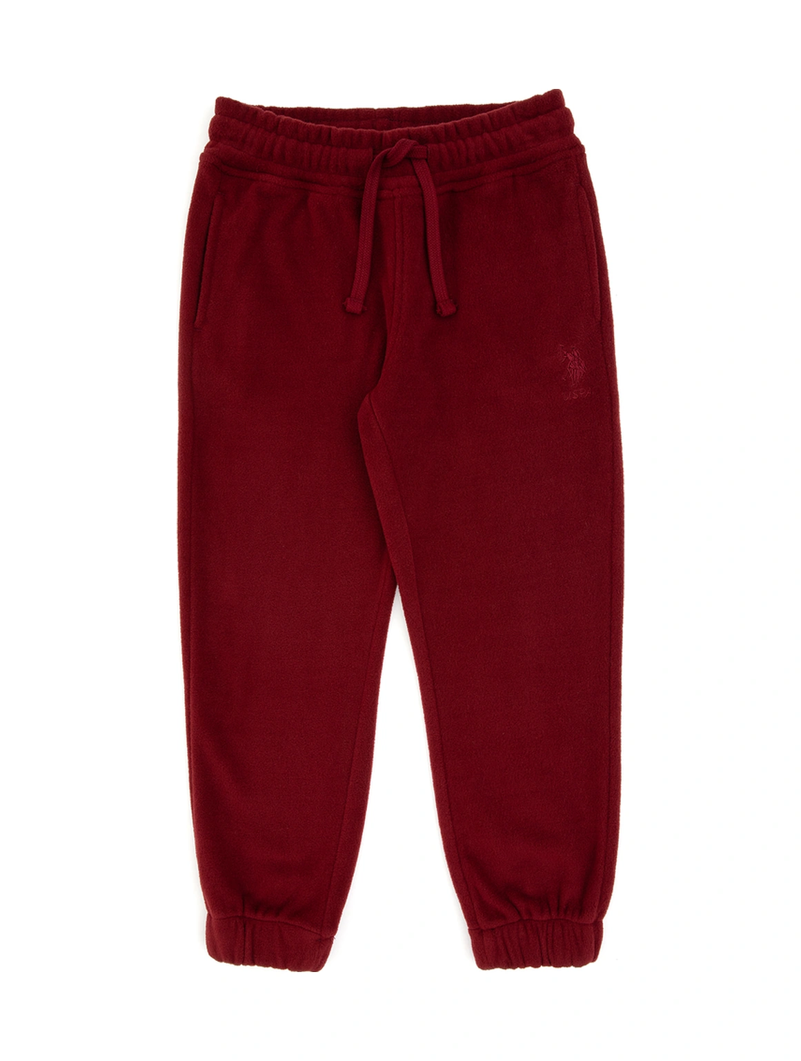 U.S. Polo Assn. Kız Çocuk Bordo Jogger Polarlı Eşofman Altı 50318822-VR014