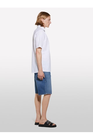 Sisley %100 Pamuk Orta Bel Regular Fit Denim Şort Erkek Mavi Denim Şort - 325p4mcps9019 Haki Yeşili
