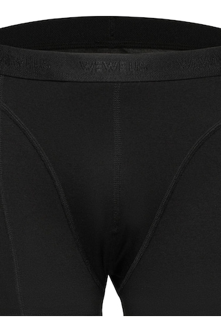 Weweus Siyah Erkek Süper İnce Doğal Bambu Lüks Uzun Boxer 1014 Siyah