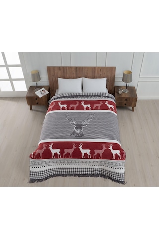 Aksu Tek Kişilik Pamuklu Battaniye Peaceful