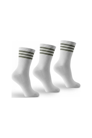 Plus Scorpion Unisex Tenis Çorabı 3 Lü Set Pamuklu, Nefes Alabilir, Günlük & Spor Kullanımına Uygun Beyaz Çorap Beyaz