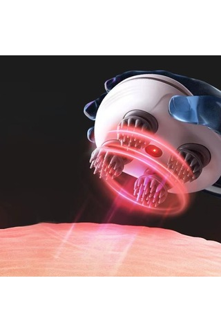 Elektrikli Baş Ve Saç Derisi Masaj Cihazı Kedi Su Geçirmez Vücut Masaj Cihazı - Yeşil Çok Renkli