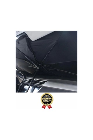 Özel Üretim Dayanıklı Titanyum Gümüş Kaplama Uv Geçirmez Tüm Araçlar Araba Ön Cam Şemsiye Güneşlik