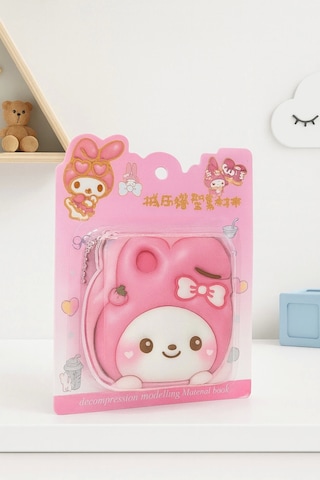 My Melody Not Defteri Zincirli Anahtarlık Hediyelik Defter Puf Kapak Pembe