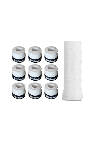 Wilson Bowl O Grips Overgrip 9 Adet Tekli Beyaz Grip Beyaz