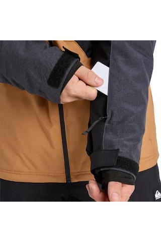 Quiksilver Quıksılver Dawson Jk Erkek Anthracite - Solid Snowboard Ceketi Eqytj03510-11793 Siyah - Kahverengi