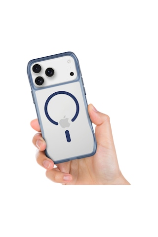 Buff Apple Uyumlu iPhone 17 Pro Max Magsafe Octa Shield Kılıf Mavi