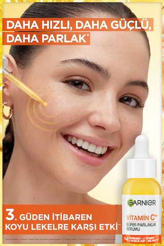 Garnier Vitamin C+ Süper Parlaklık Serumu (Niasinamid, Salisilik, Melasyl) 30 ML
