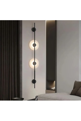 Axıs Duo Doğal Mermer Duvar Aplik Ra-aplk-3505-52-20 Siyah