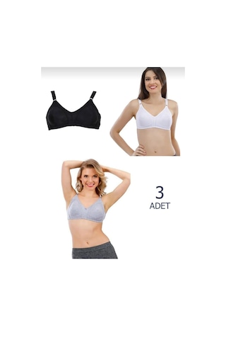 Liza 539 Penye Toparlayıcı Südyen Karışık Renk 3 Adet 001