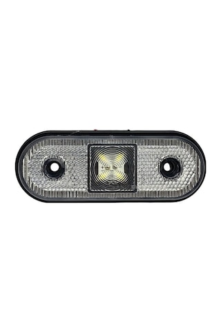 24v Yan Park Lambası Dorse Side Marker Beyaz Oval 4 Ledli 119 45 Mm
