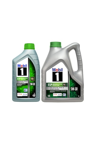 Mobil 1 ESP 5W-30 Tam Sentetik Motor Yağı 4 L + 1 L Mobil 1 ESP 5W-30 Tam Sentetik Motor Yağı 4 L + 1 L