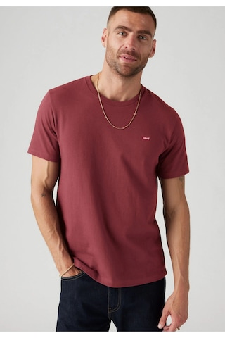 Levi's Erkek Bisiklet Yaka Bordo T-shirt - 008bt-0002 Bordo