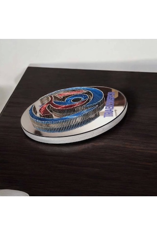 El Yapımı Filografi Trabzonspor Logo Premium Kalite Malzeme Ile Hazırlanmış Dekoratif 25,5cm Trabz