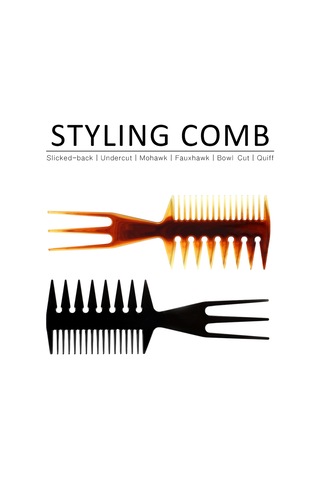 Vkemall Amber Renkli Üç Yönlü Saç Oluşturucu Taraması - Geniş Dişli Kolu Saç Dizayn Aracı Saç Ve Kafa Derisini Koruyan Profesyonel Ve Ev Kullanıma Uygun