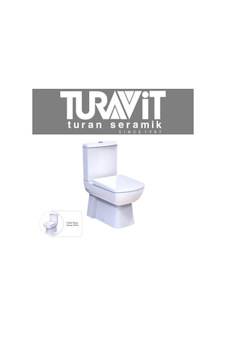 Turavit PLZ1708 Plaza Kanallı Duvara Sıfır Klozet Nkp Yavaş Kapak