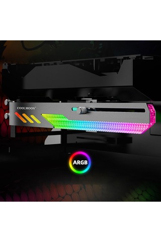 Suntek Gpu Destek Tutacağı 5v Kayar Ayar Alüminyum Siyah