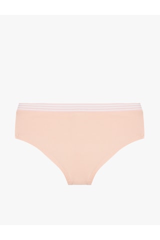Koton Pamuklu Çiçek Baskılı Bel Detaylı Yüksek Bel Hipster Külot Pembe 6slk30098mk Gül