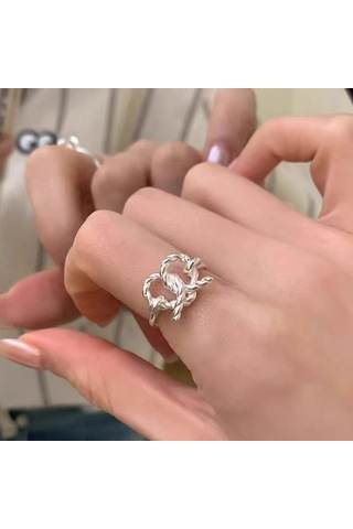 Kadınlar İçin Özel Olarak Tasarlanmış Benzersiz Düz Bantlı Yüzük No.5 Çok Renkli