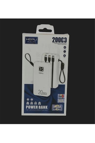 Hepu Hp-246 20.000mah Type-c,lightining,usb Powerbank Led Gösterge Kdo Diğer