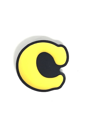 Crocs Terlik Süsü & Renkli Aksesuar Harf Jibbitz Sarı