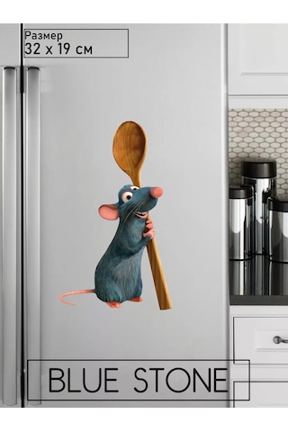 Blue Stone Çocuklar İçin Buzdolabı Dekoratif Çıkartması 225303688 Mavi