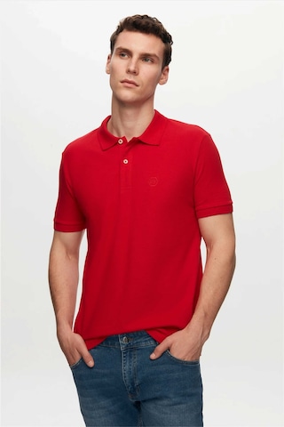 D's Damat Ds Damat Regular Fit Kırmızı/kayısı/açık Turkuaz Pike Dokulu %100 Pamuk Polo Yaka T-shirt 6hc14ortbn510 Z194