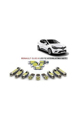 Renault Clio 4 Uyumlu Led Iç Aydınlatma Ampul Seti Parlak Beyaz