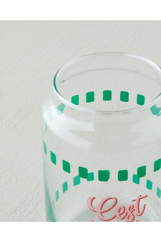 English Home Bon Appetit Cam Kavanoz 500 Ml Yeşil Yeşil