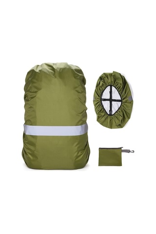 Novahub Gece Güvenliği İçin Yansıtıcı Şeritli Güçlü Su Geçirmez Sırt Çantası Kılıfı - 20-100l Çok Renkli Çok Renkli