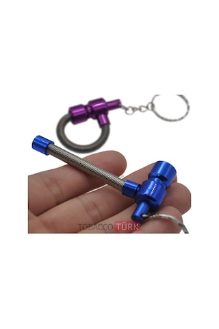 Mini Ceplik Anahtarlıklı Yaylı Pipe Pipo //76mm