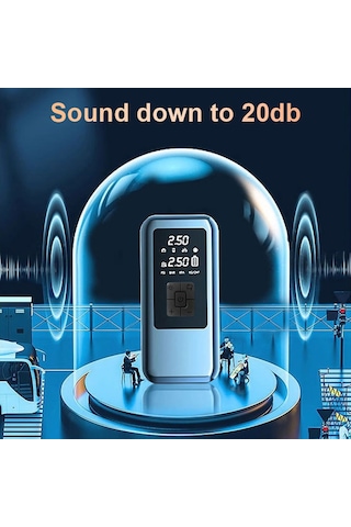 Yaozixa Kablosuz Akıllı Lastik Pompa, 4 Farklı Enflasyon Modu, Akıllı Durdurma, Led Ekran, Cep Telefonu Şarj Cihazı, Siyah, 7.4v 4000mah Batarya