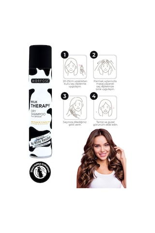 Morfose Kuru Şampuan Milk Therapy 200 Ml 2 Adet Tüm Saç Tipleri