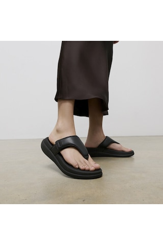 Roncato 090 All Black Terlik Kadın Diğer Iw1-090 /675 /a99 Fitflop F-mode Go Adjustable Flatform Toe-post Siyah