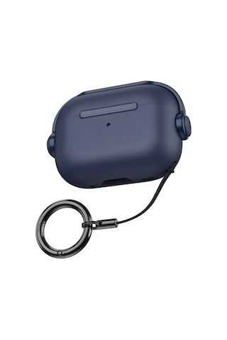 Apple Uyumlu AirPods Pro 3. Nesil İle Kılıf Kulaklık Dizayn Defens Case Lacivert