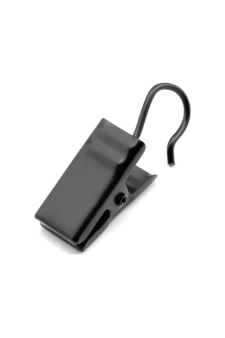 50 Adet Metal Perde Klipsleri Kancalı Havlu Fotoğraf Klipsleri Ev Pencere Aksesuarları Sağlam Ve Dayanıklı Demir Perde Kancası Siyah