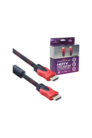 Powermaster 5 Metre Örgülü Hdmı Kablosu Powermaster 5 Metre Örgülü Hdmı Kablosu