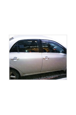 Toyota Corolla Uyumlu Krom Cam Alt Çıta 4 Kapı 4 Prç P.Çelik 2007-2013