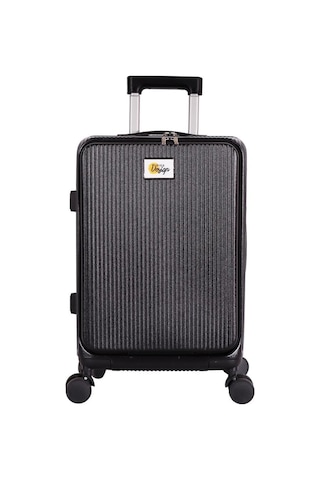 Biggdesign Moods Up Ön Bölmeli, Bardaklık Ve Usb Girişli Kabin Boy Valiz 20" Siyah