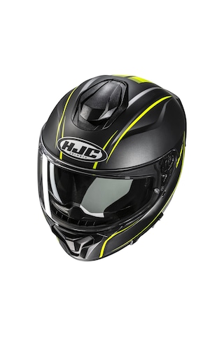 Hjc C71 Quez Mc3hsf Kapalı Motosiklet Kaskı Siyah Neon Sarı Diğer