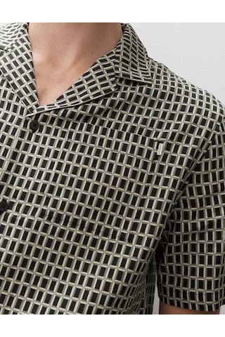 Marks & Spencer Pamuklu Desenli Pijama Üstü Yeşil